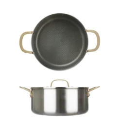 Casseruola 26 cm triplo strato Tri Ply - Gold con coperchio