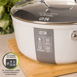 Casseruola induzione 24 cm con coperchio Fatto in casa da Benedetta