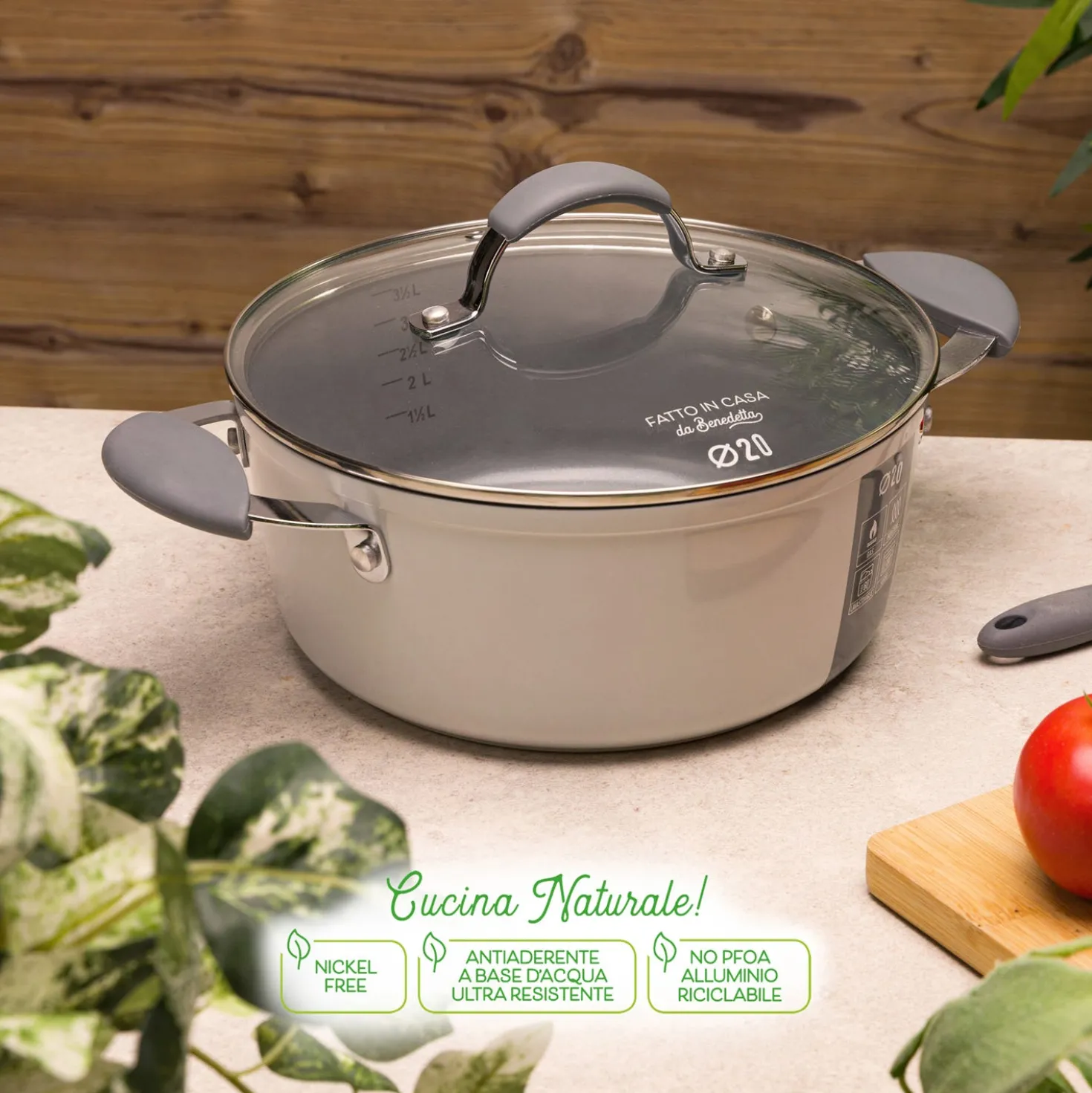 Casseruola induzione 20 cm con coperchio Fatto in casa da Benedetta