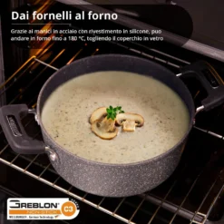 Casseruola New Petra Dark da 24 cm