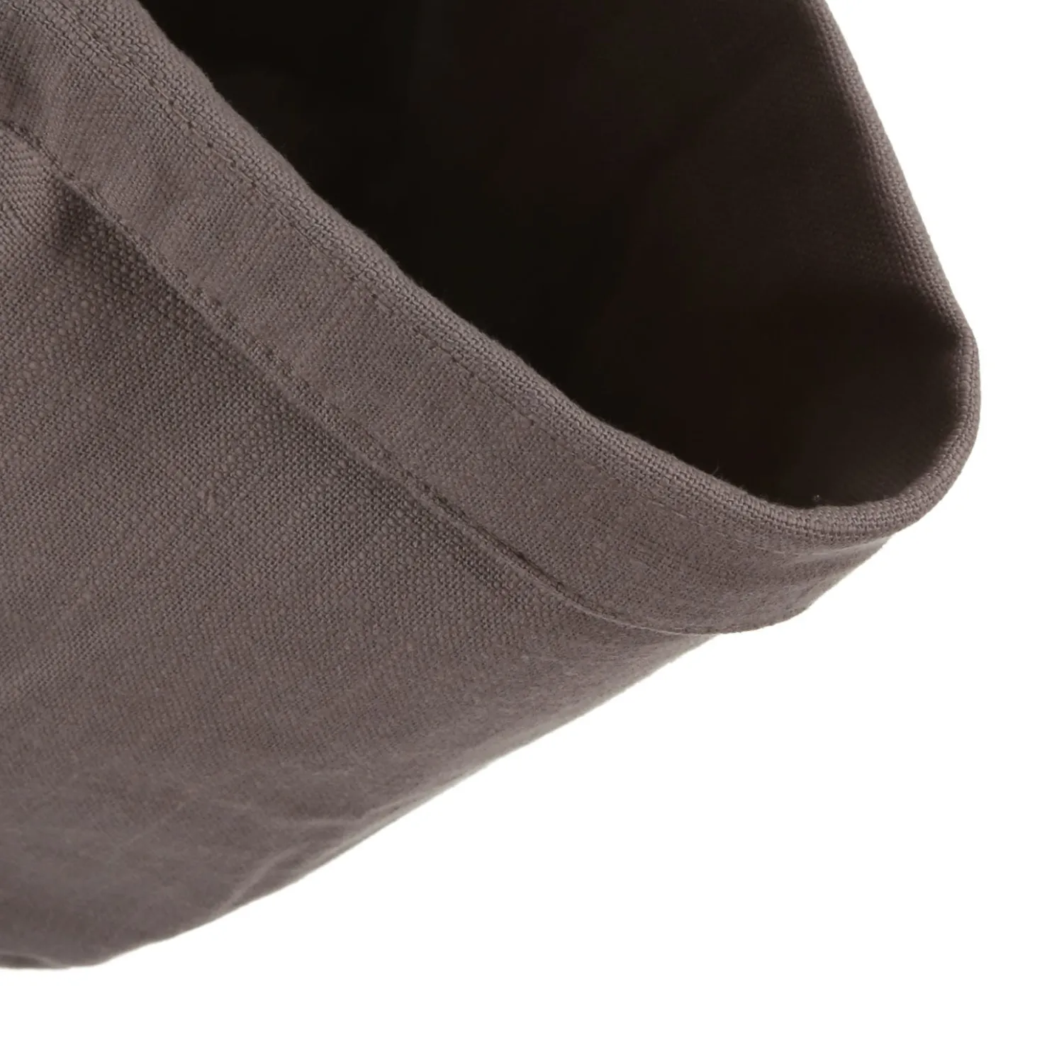 Cestino cucina 18 cm tortora in cotone Slub