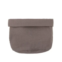 Cestino cucina 18 cm tortora in cotone Slub