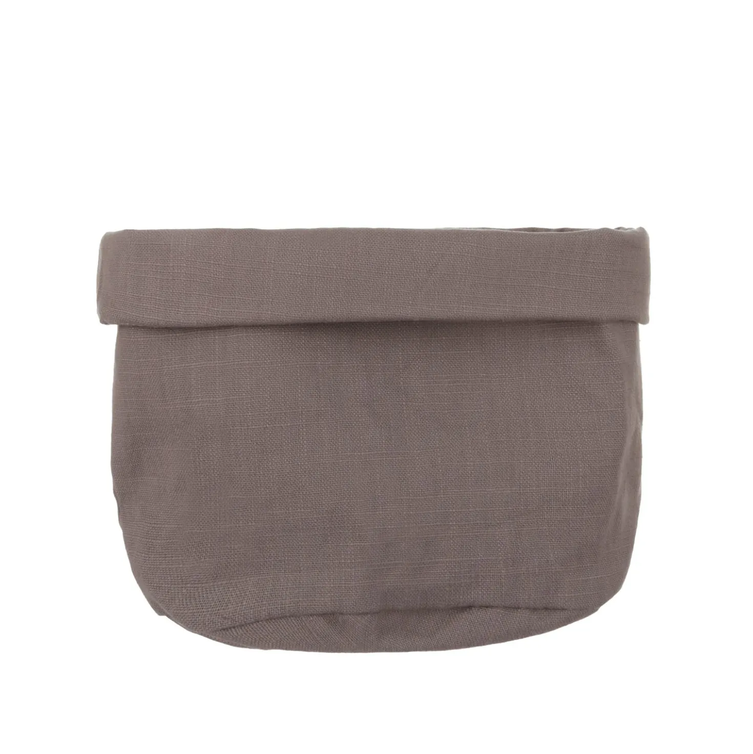 Cestino cucina 18 cm tortora in cotone Slub