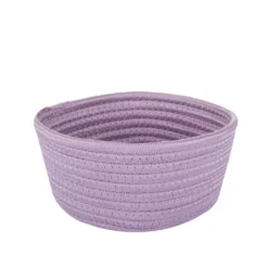 Cestino portaoggetti bagno 18x10 cm lilla in polipropilene