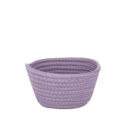 Cestino portaoggetti bagno 14x8,5 cm lilla in polipropilene