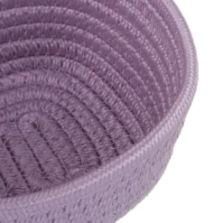 Cestino portaoggetti bagno 14x8,5 cm lilla in polipropilene