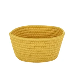 Cestino portaoggetti bagno 18x10 cm senape in polipropilene