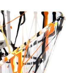 Cestino portapane Iplex plexiglass trasparente decorato