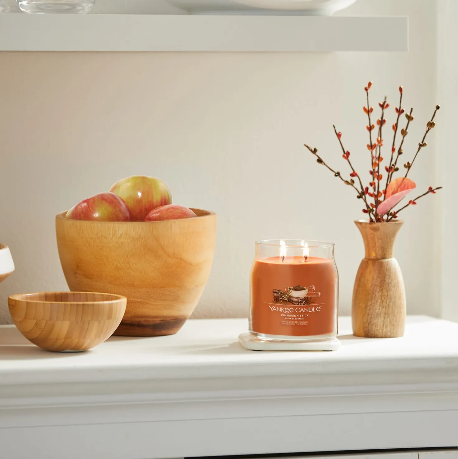 Cinnamon Stick, candela in giara media Yankee Candle