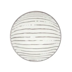 Ciotola bianco righe grigio porcellana Mix e Match