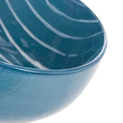 Ciotola blu righe bianche porcellana Mix e Match
