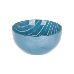Ciotola blu righe bianche porcellana Mix e Match