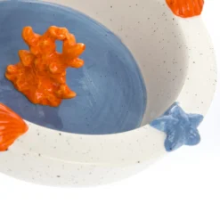 Ciotola 20 cm corallo in ceramica