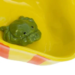 Ciotola 18 cm granchio giallo ceramica