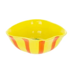 Ciotola 18 cm granchio giallo ceramica