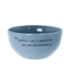 Ciotola 14 cm scritta Quotes blu chiaro