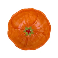 Ciotola fiore arancione 13 cm terracotta Florafruit