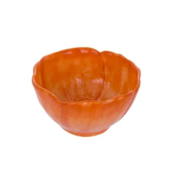 Ciotola fiore arancione 13 cm terracotta Florafruit
