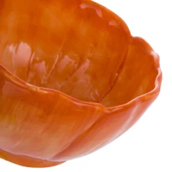 Ciotola fiore arancione 13 cm terracotta Florafruit