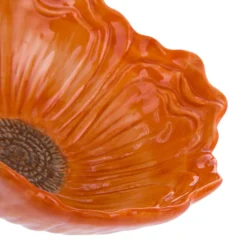 Ciotola fiore arancione 15,5 cm terracotta Florafruit