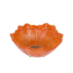 Ciotola fiore arancione 15,5 cm terracotta Florafruit