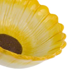 Ciotola fiore giallo 15,5 cm terracotta Florafruit