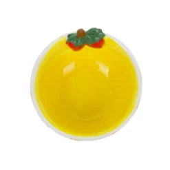 Ciotola fragole 10,8 cm righe arancioni Florafruit ceramica
