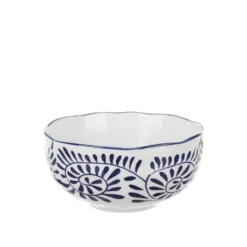 Ciotola in ceramica decori blu orientali 15,3x7,2cm Sushiko