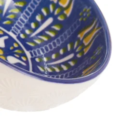 Ciotola in ceramica Kaori 8,5x3 cm bianco blu