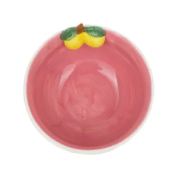 Ciotola limoni 14 cm righe gialle Florafruit ceramica