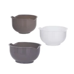 Ciotole impilabili taupe e bianco