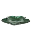 Ciotolina Babbo Natale in vetro 15 cm verde natalizia