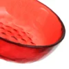 Ciotolina rossa in vetro 10 cm natalizia