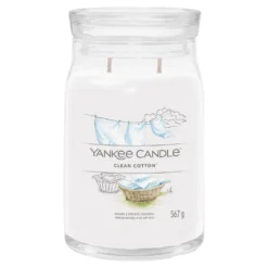 Clean Cotton, candela in giara grande Yankee Candle