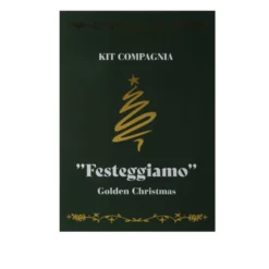 Cofanetto set 3 accessori tavola party Golden Christmas