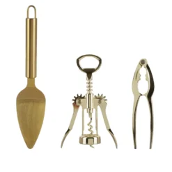 Cofanetto set 3 accessori tavola party Golden Christmas