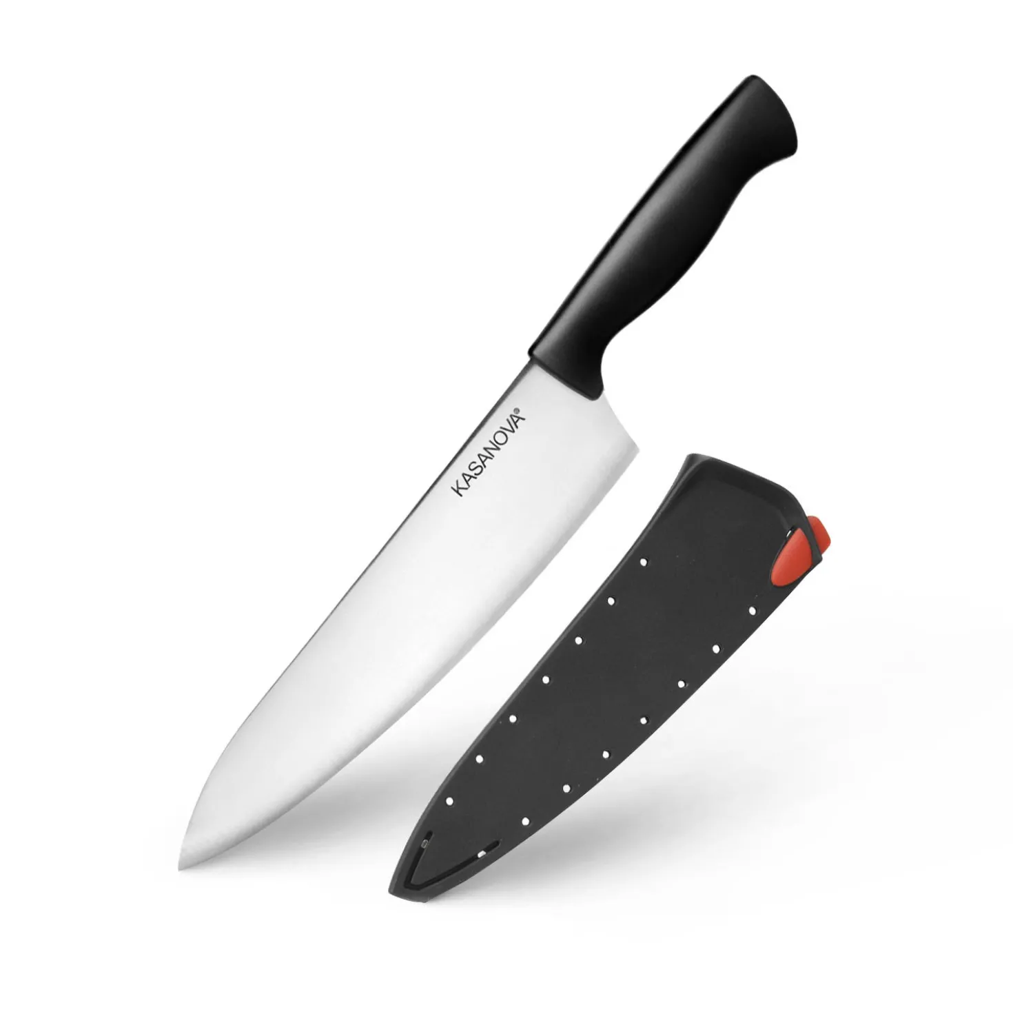 Coltello con coprilama autoaffilante