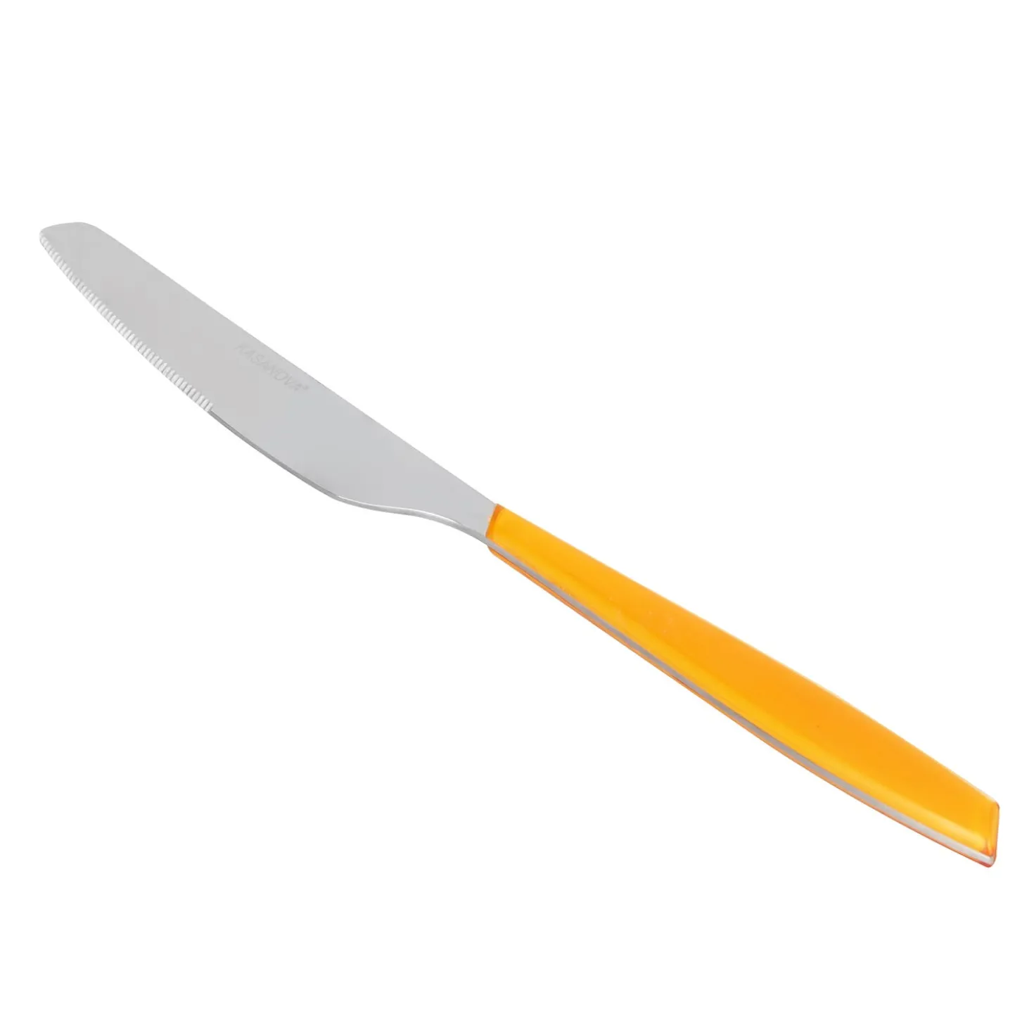 Coltello tavola sfuso arancione in acciaio inox Silhouette