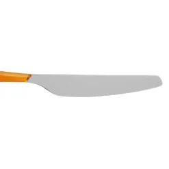 Coltello tavola sfuso arancione in acciaio inox Silhouette