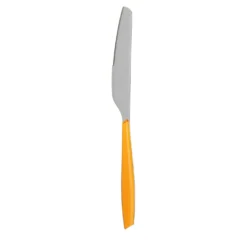 Coltello tavola sfuso arancione in acciaio inox Silhouette
