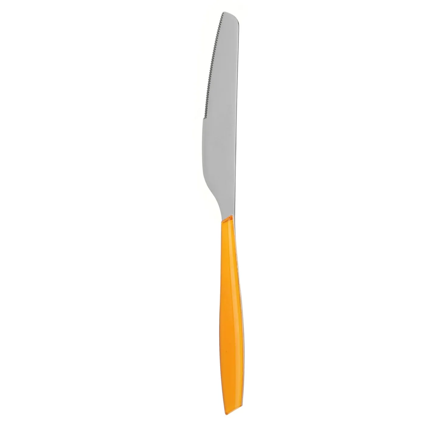 Coltello tavola sfuso arancione in acciaio inox Silhouette
