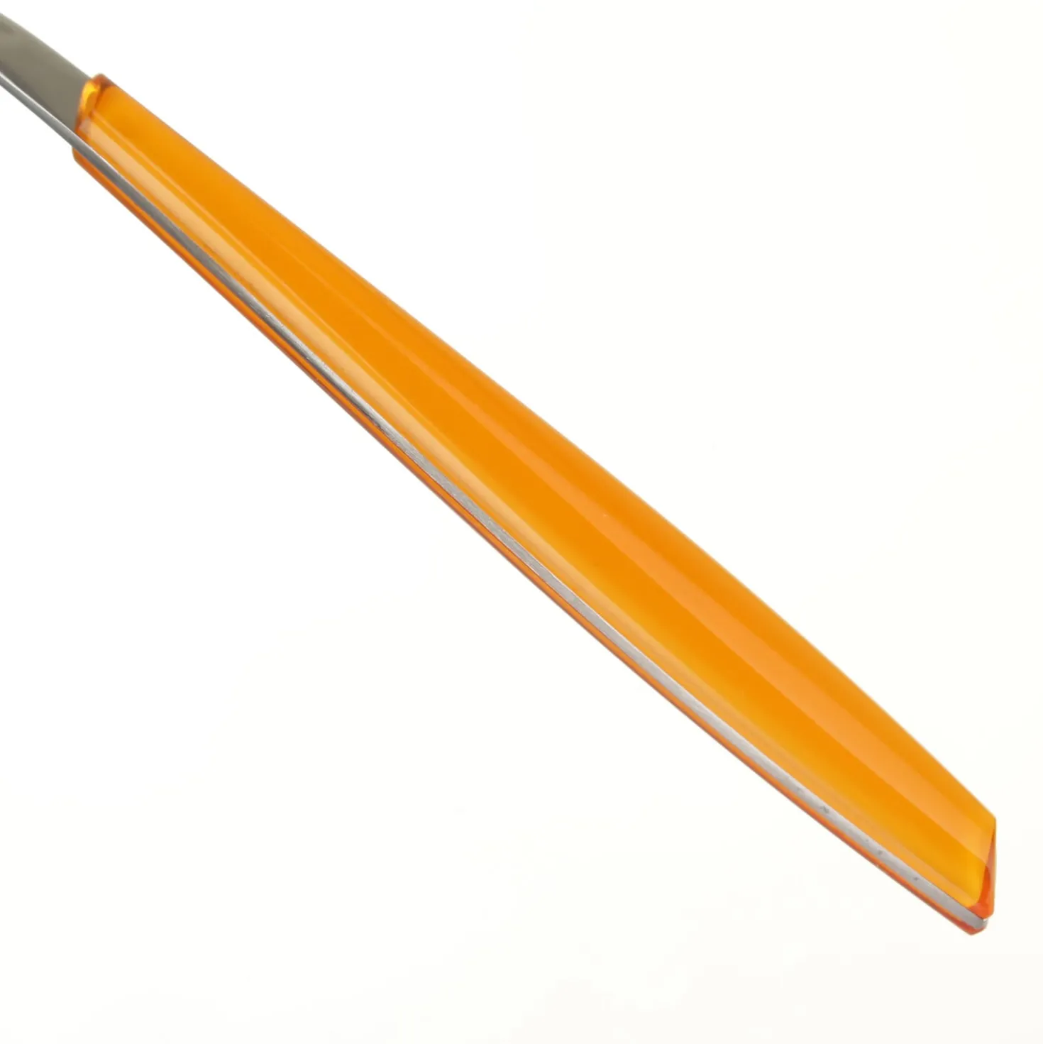 Coltello tavola sfuso arancione in acciaio inox Silhouette