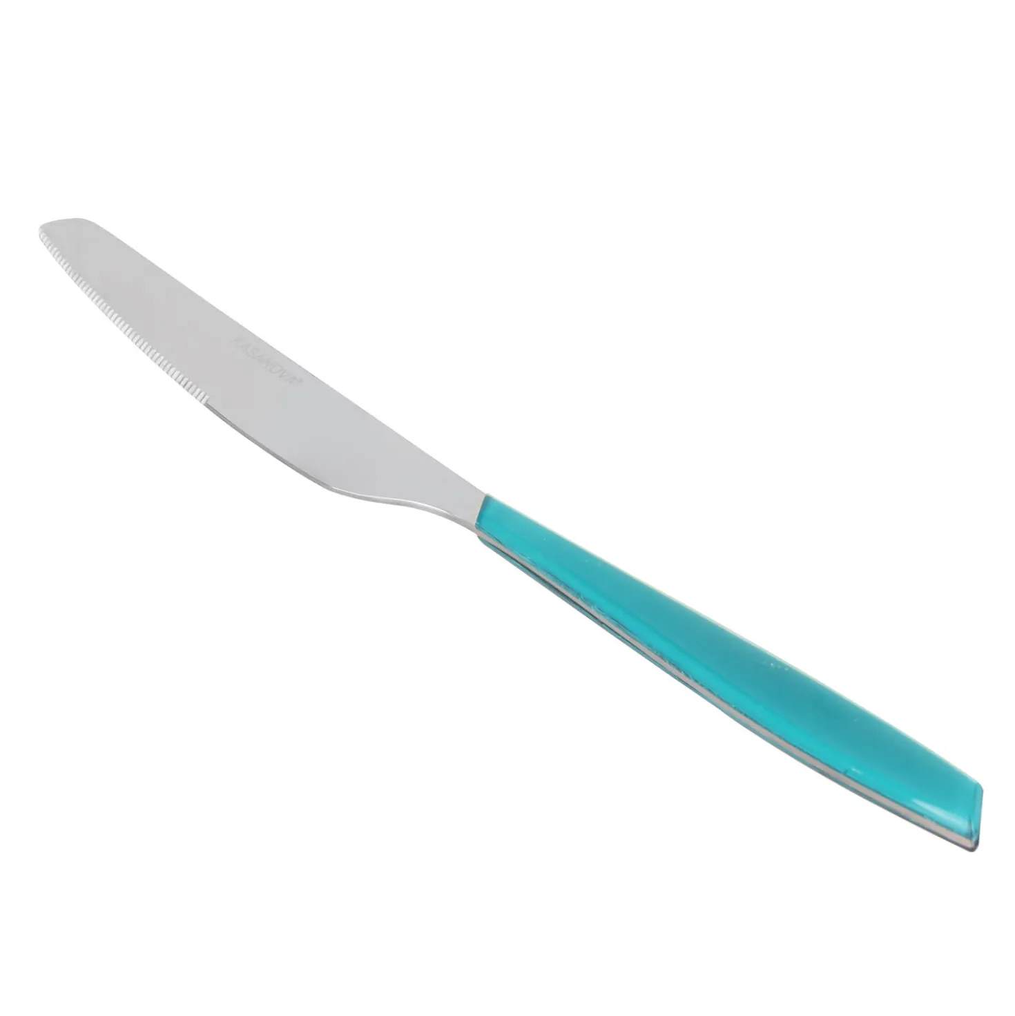 Coltello tavola sfuso azzurro in acciaio inox Silhouette