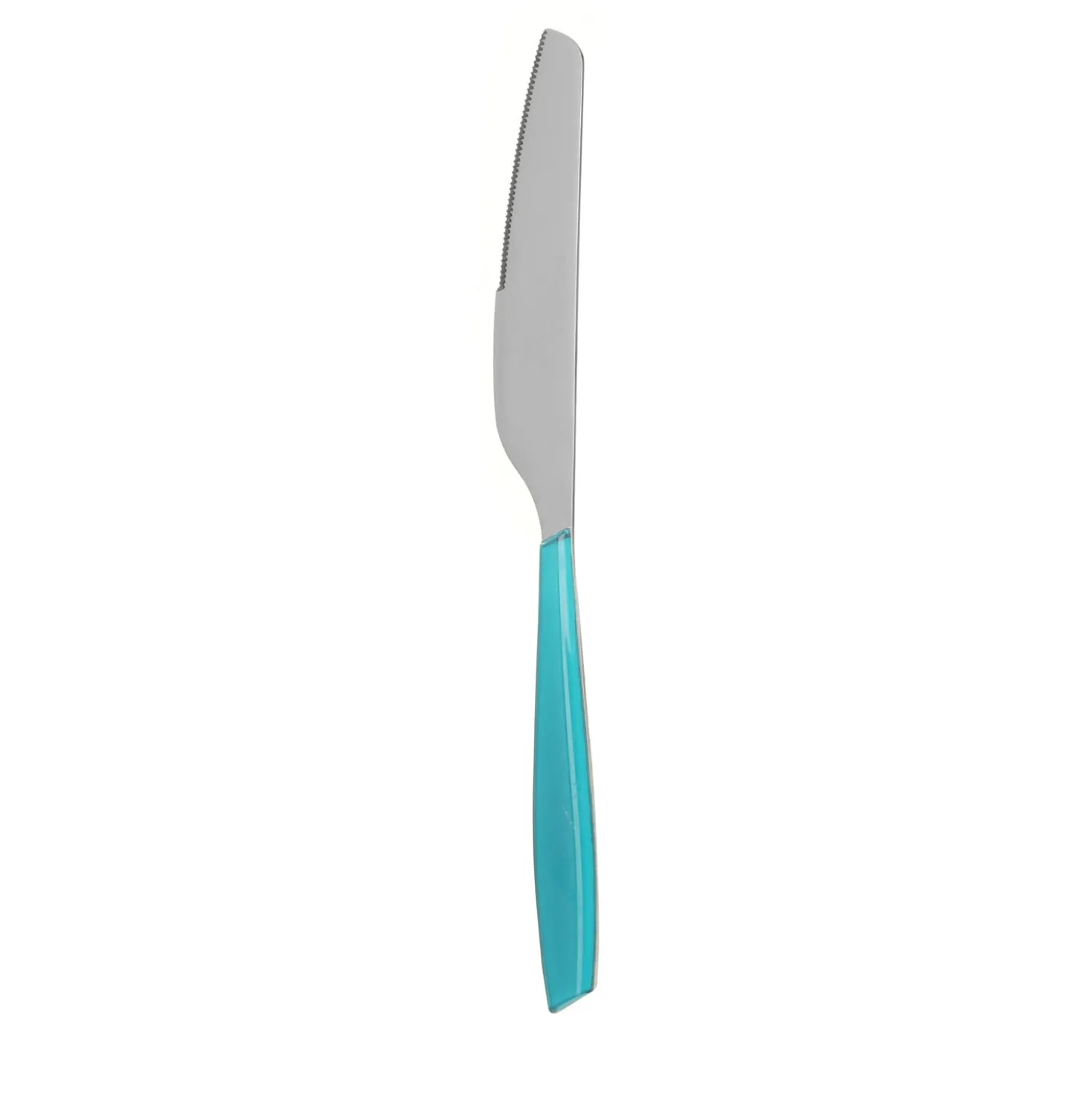 Coltello tavola sfuso azzurro in acciaio inox Silhouette