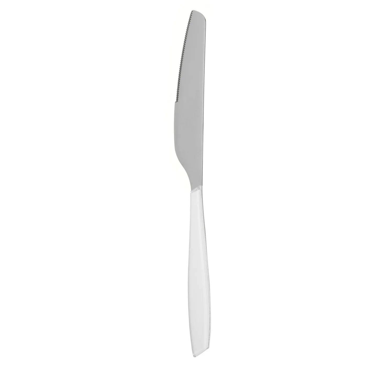Coltello tavola sfuso bianco in acciaio inox Silhouette