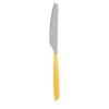 Coltello tavola sfuso giallo in acciaio inox Silhouette