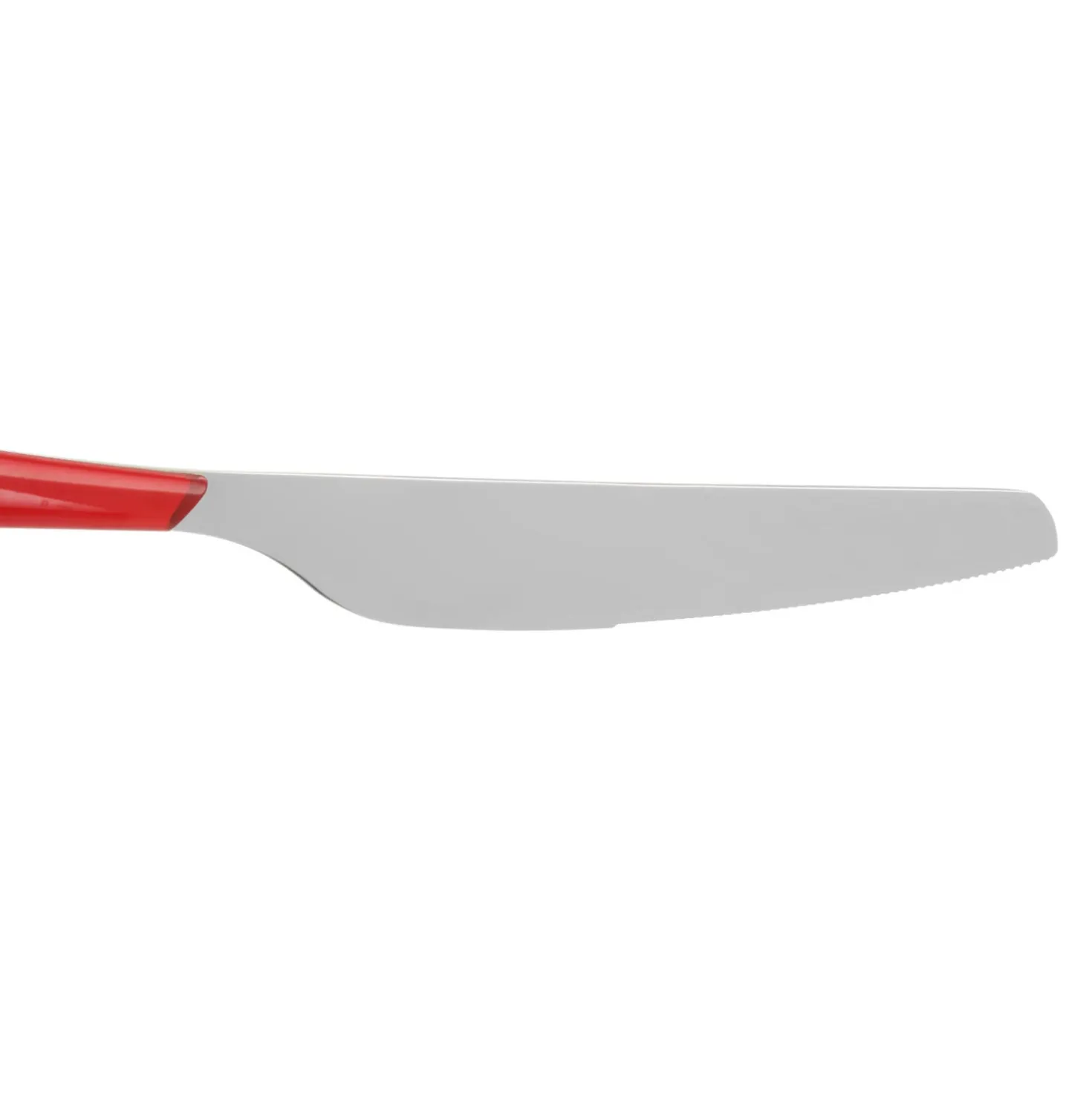 Coltello tavola sfuso rosso in acciaio inox Silhouette