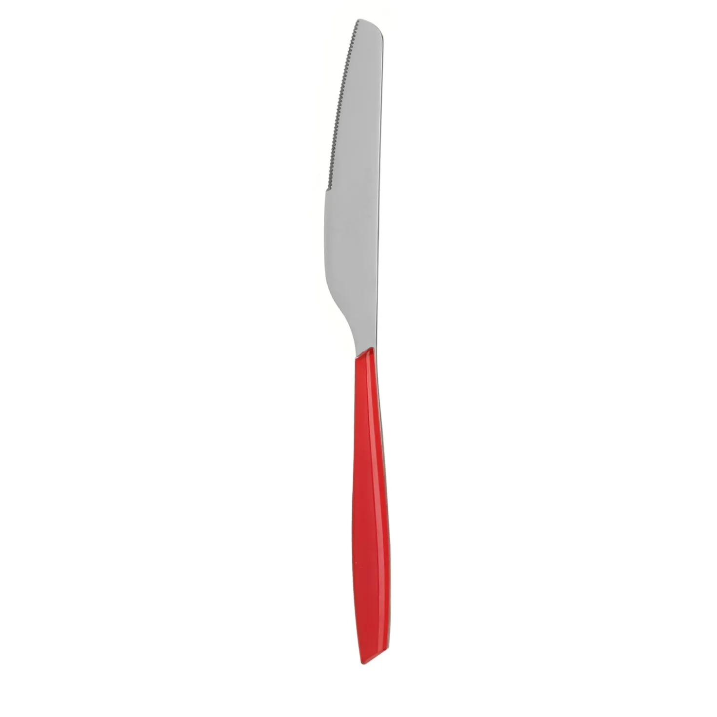 Coltello tavola sfuso rosso in acciaio inox Silhouette