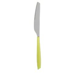 Coltello tavola sfuso verde in acciaio inox Silhouette