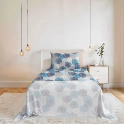 Completo letto fantasy una piazza e mezza soffioni blu Datex